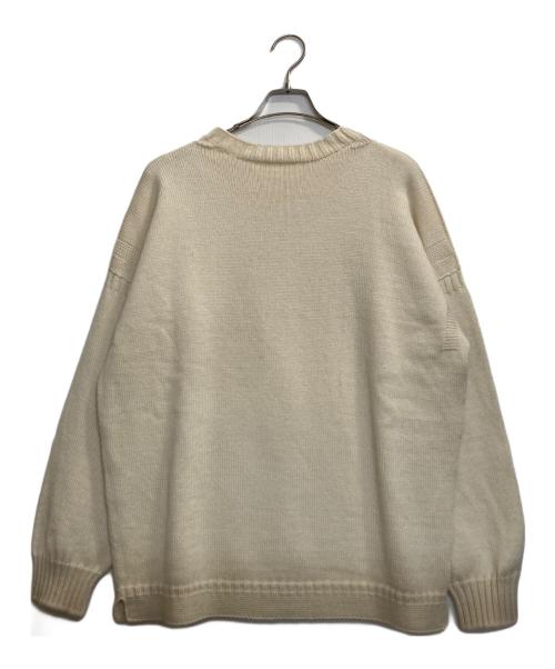 GUERNSEY WOOLLENS（ガンジーウーレンズ）GUERNSEY WOOLLENS (ガンジーウーレンズ) ニット アイボリー サイズ:48の古着・服飾アイテム