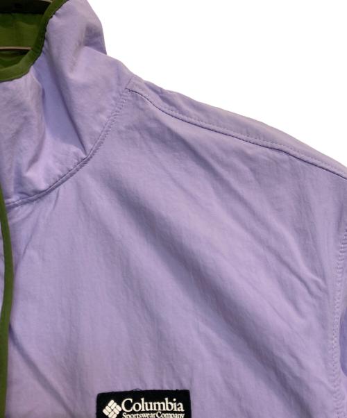 Columbia（コロンビア）Columbia (コロンビア) デシューツバレー ウィンドシェル パープル×グリーン サイズ:Lの古着・服飾アイテム