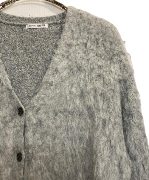 BEAUTY&YOUTH（ビューティーアンドユース）BEAUTY&YOUTH (ビューティーアンドユース) シャギーカーディガン グレー サイズ:記載なしの古着・服飾アイテム