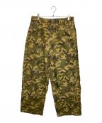 Noremidノーリミッド）の古着「スタッズバギーカモフラパンツ」｜グリーン