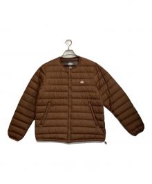 DANTON（ダントン）の古着「クルーネック インナーダウン ジャケット」｜ブラウン