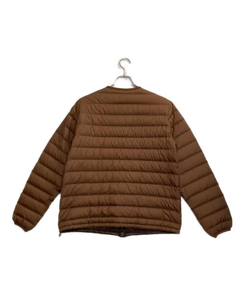 DANTON（ダントン）DANTON (ダントン) クルーネック インナーダウン ジャケット ブラウン サイズ:Ｌの古着・服飾アイテム