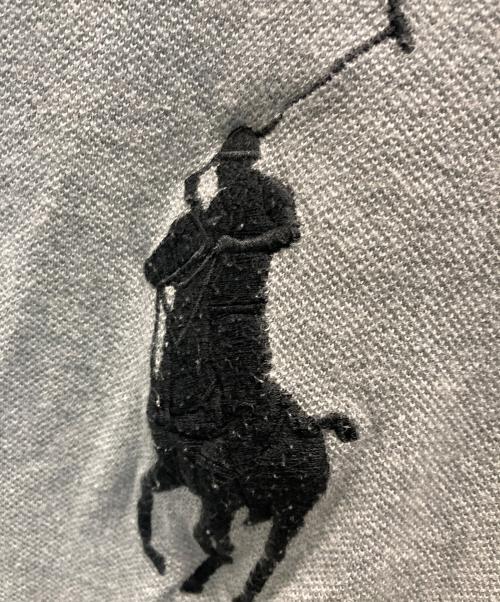 POLO RALPH LAUREN（ポロ・ラルフローレン）POLO RALPH LAUREN (ポロ・ラルフローレン) ビッグワッペンポロシャツ グレー サイズ:Lの古着・服飾アイテム