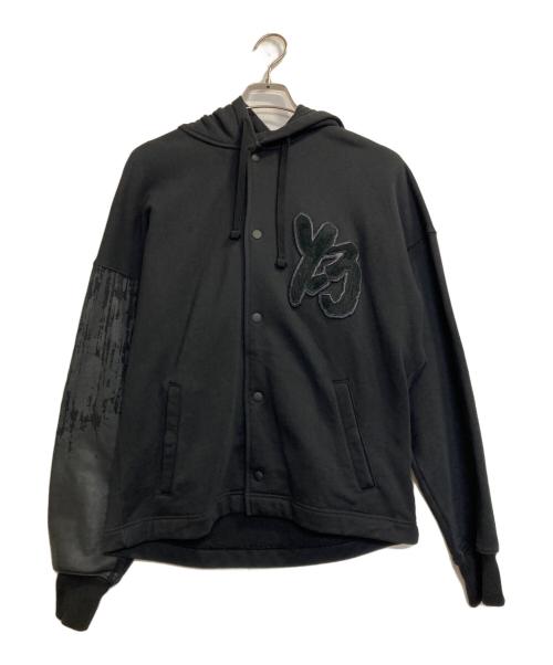 Y-3（ワイスリー）Y-3 (ワイスリー) フロントロゴフーデッドジャケット ブラック サイズ:ＸＳの古着・服飾アイテム