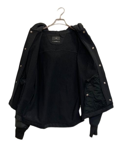 Y-3（ワイスリー）Y-3 (ワイスリー) フロントロゴフーデッドジャケット ブラック サイズ:ＸＳの古着・服飾アイテム