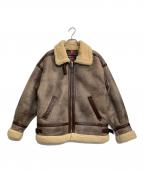 ALPHAアルファ）の古着「エコムートンフライトジャケット」｜ブラウン