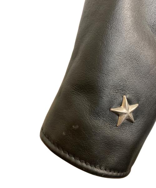 Schott（ショット）Schott (ショット) CRIMIE (クライミー) レザースリーブウールライダースジャケット ブラック サイズ:Lの古着・服飾アイテム