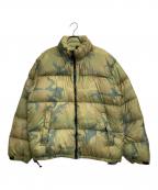 THE NORTH FACEザ ノース フェイス）の古着「カモフラオールドヌプシダウンジャケット」｜グリーン