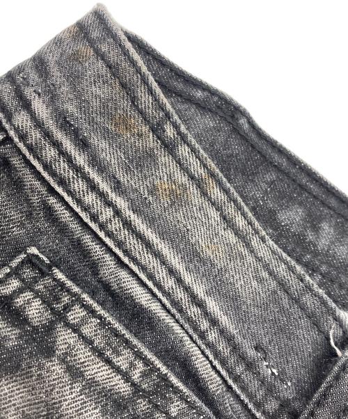 BLR（ビーエルアール）BLR (ビーエルアール) バギーハーフデニムパンツ グレー サイズ:Lの古着・服飾アイテム