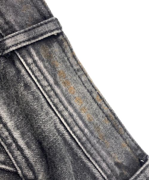 BLR（ビーエルアール）BLR (ビーエルアール) バギーハーフデニムパンツ グレー サイズ:Lの古着・服飾アイテム