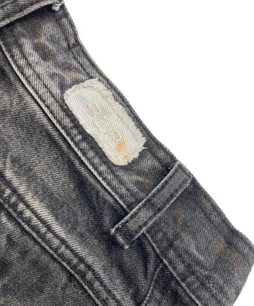 BLR（ビーエルアール）BLR (ビーエルアール) バギーハーフデニムパンツ グレー サイズ:Lの古着・服飾アイテム