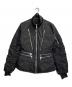 DIESEL（ディーゼル）の古着「ジップデザインリバーシブルダウンジャケット」｜ブラック