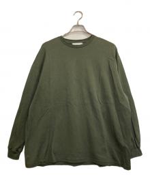 Graphpaper（グラフペーパー）の古着「Brushed Mockrody Crew Neck L/S Tee」｜グリーン