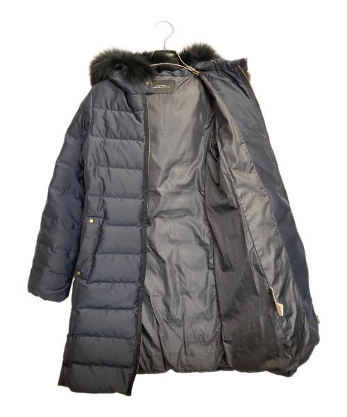 green label relaxing（グリーンレーベルリラクシング）green label relaxing (グリーンレーベルリラクシング) CRグリーンダウン ハッスイ ロングコート ネイビー サイズ:36の古着・服飾アイテム