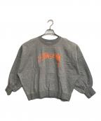 stussyステューシー）の古着「ショート丈スウェット」｜グレー