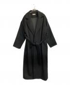 AKTEアクテ）の古着「ベルテッドコート」｜ブラック