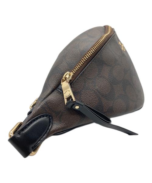 COACH（コーチ）COACH (コーチ) シグネチャーレザーウエストバッグ ブラウンの古着・服飾アイテム