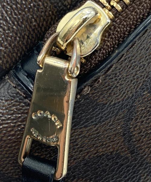COACH（コーチ）COACH (コーチ) シグネチャーレザーウエストバッグ ブラウンの古着・服飾アイテム