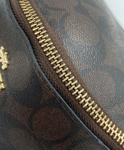 COACH（コーチ）COACH (コーチ) シグネチャーレザーウエストバッグ ブラウンの古着・服飾アイテム