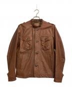 BEAUTY&YOUTHビューティーアンドユース）の古着「ホースレザージャケット」｜ブラウン