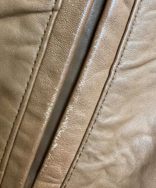 BEAUTY&YOUTH（ビューティーアンドユース）BEAUTY&YOUTH (ビューティーアンドユース) ホースレザージャケット ブラウン サイズ:Ｍの古着・服飾アイテム