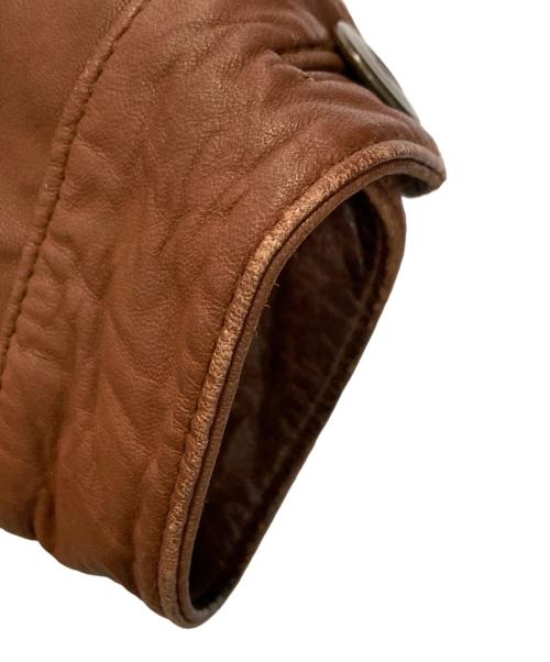 BEAUTY&YOUTH（ビューティーアンドユース）BEAUTY&YOUTH (ビューティーアンドユース) ホースレザージャケット ブラウン サイズ:Ｍの古着・服飾アイテム