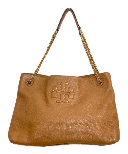 TORY BURCH（トリーバーチ）TORY BURCH (トリーバーチ) 2WAYレザーチェーンハンドルトートバッグ ベージュの古着・服飾アイテム