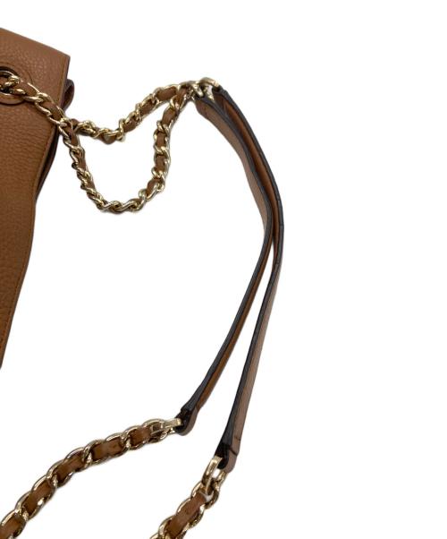 TORY BURCH（トリーバーチ）TORY BURCH (トリーバーチ) 2WAYレザーチェーンハンドルトートバッグ ベージュの古着・服飾アイテム