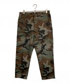 JUNYA WATANABE COMME des GARCONS(ジュンヤワタナベ コムデギャルソン）の古着「カモフラジャガードウールパンツ」｜カーキ