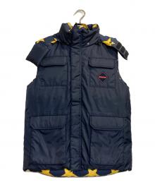 F.C.R.B.（エフシーレアルブリストル）の古着「Star Reversible Down Vest / スタープリントリバーシブルダウンベスト」｜ネイビー