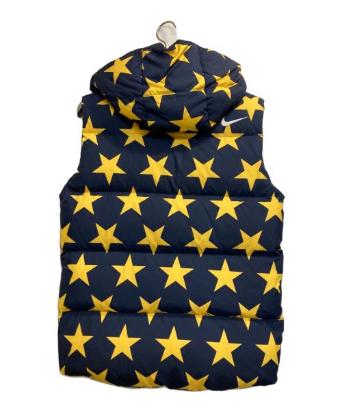 F.C.R.B.（エフシーレアルブリストル）F.C.R.B. (エフシーレアルブリストル) Star Reversible Down Vest / スタープリントリバーシブルダウンベスト ネイビー サイズ:Ｍの古着・服飾アイテム
