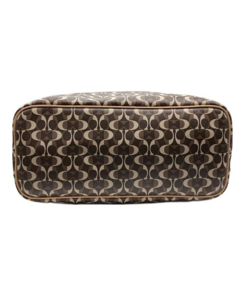 COACH（コーチ）COACH (コーチ) シグネチャートートバッグ ブラウン×アイボリーの古着・服飾アイテム