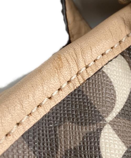 COACH（コーチ）COACH (コーチ) シグネチャートートバッグ ブラウン×アイボリーの古着・服飾アイテム