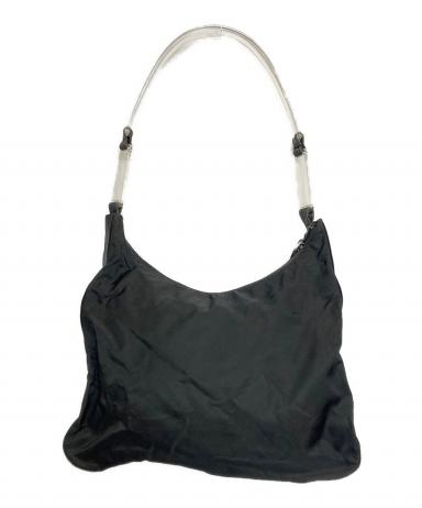 中古・古着通販】PRADA (プラダ) クリアハンドルナイロンハンドバッグ
