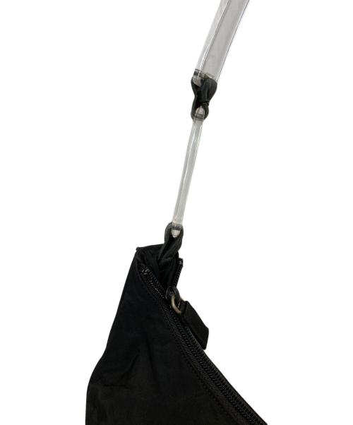 PRADA（プラダ）PRADA (プラダ) クリアハンドルナイロンハンドバッグ ブラックの古着・服飾アイテム