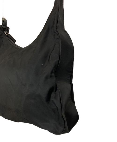 PRADA（プラダ）PRADA (プラダ) クリアハンドルナイロンハンドバッグ ブラックの古着・服飾アイテム