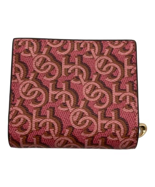 COACH（コーチ）COACH (コーチ) モノグラム2つ折り財布 ピンクの古着・服飾アイテム