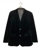 BURBERRY BLACK LABELバーバリーブラックレーベル）の古着「ベロアジャケット」｜ブラック