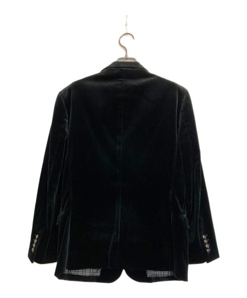 BURBERRY BLACK LABEL（バーバリーブラックレーベル）BURBERRY BLACK LABEL (バーバリーブラックレーベル) ベロアジャケット ブラック サイズ:Ｓの古着・服飾アイテム