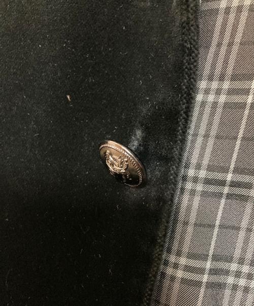 BURBERRY BLACK LABEL（バーバリーブラックレーベル）BURBERRY BLACK LABEL (バーバリーブラックレーベル) ベロアジャケット ブラック サイズ:Ｓの古着・服飾アイテム