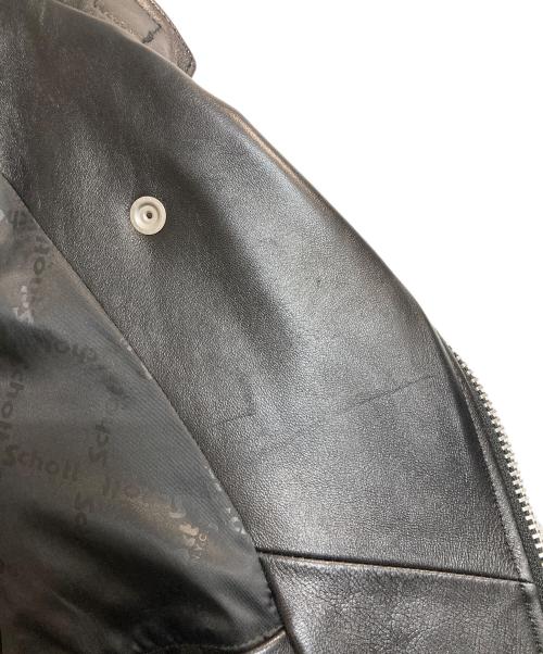 Schott（ショット）Schott (ショット) DOUBLE BREAST RIDERS / ダブルブレストラムレザーライダースジャケット ブラック サイズ:Lの古着・服飾アイテム
