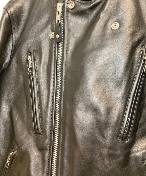 Schott（ショット）Schott (ショット) DOUBLE BREAST RIDERS / ダブルブレストラムレザーライダースジャケット ブラック サイズ:Lの古着・服飾アイテム