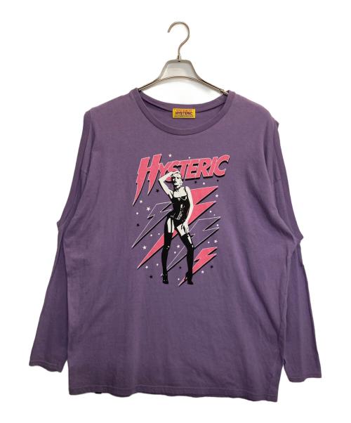 Hysteric Glamour（ヒステリックグラマー）Hysteric Glamour (ヒステリックグラマー) THE PRETTIEST STARS オーバーサイズTシャツ パープル サイズ:Freeの古着・服飾アイテム