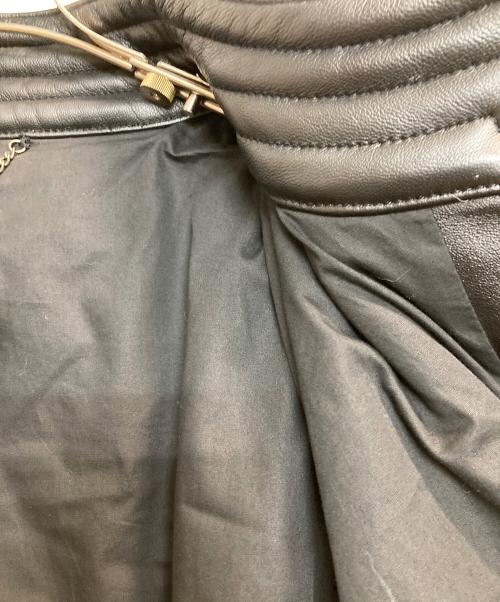 SEE BY CHLOE（シーバイクロエ）SEE BY CHLOE (シーバイクロエ) レオパード柄エコファージャケット ブラック×ベージュ サイズ:44の古着・服飾アイテム