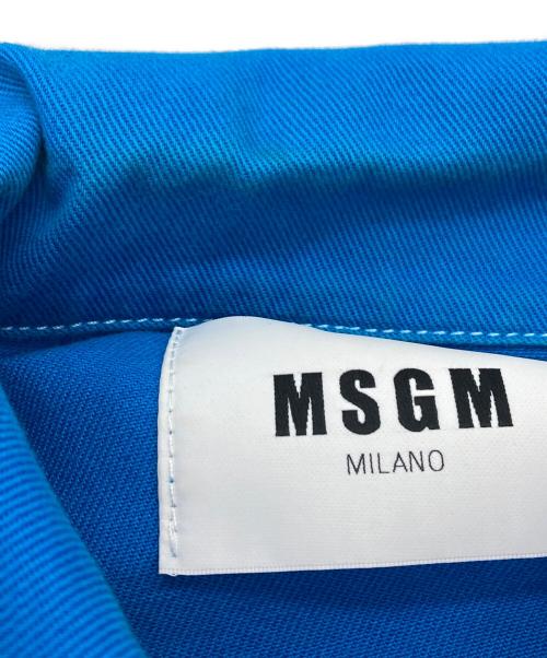 MSGM（エムエスジーエム）MSGM (エムエスジーエム) バックMロゴジャケット ブルー サイズ:46の古着・服飾アイテム