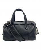 KADOYAカドヤ）の古着「レザー2wayミニボストンバッグ」｜ブラック