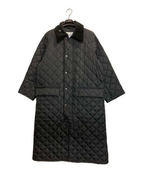 Barbour（バブアー）Barbour (バブアー) NEW BURGHLEY QUILT/ニューバーレーイキルティングロングコート ブラック サイズ:36の古着・服飾アイテム