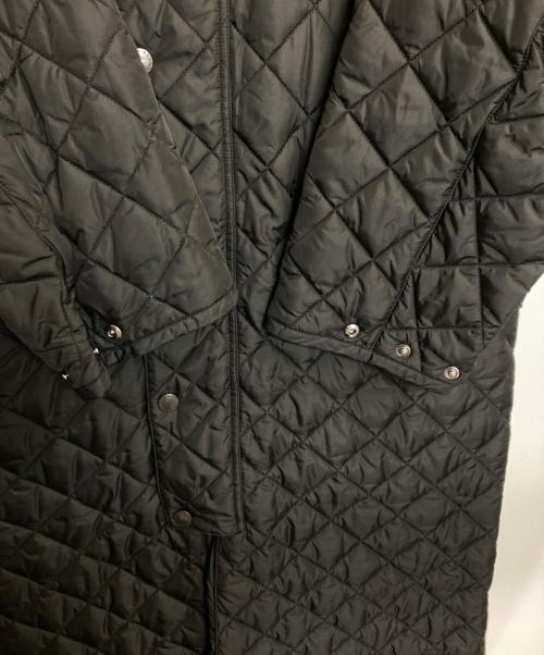 Barbour（バブアー）Barbour (バブアー) NEW BURGHLEY QUILT/ニューバーレーイキルティングロングコート ブラック サイズ:36の古着・服飾アイテム