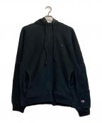 Champion×N.HOOLYWOODチャンピオン×エヌ ハリウッド）の古着「リバースウィーブフーデッドスウェット」｜ブラック