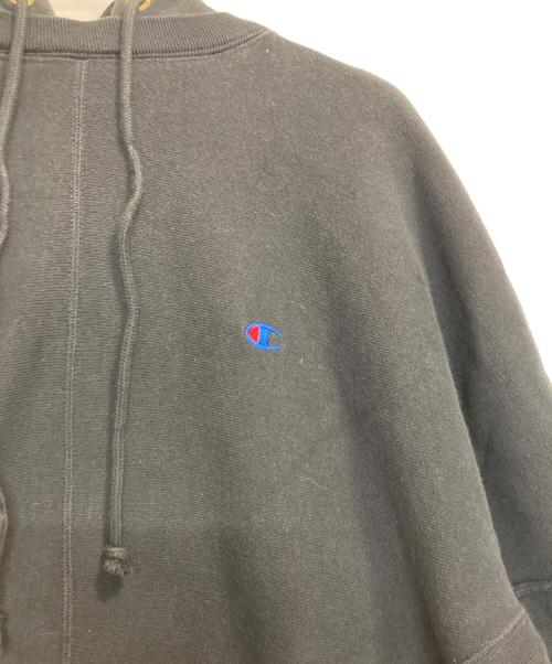 Champion（チャンピオン）Champion (チャンピオン) N.HOOLYWOOD (エヌ ハリウッド) リバースウィーブフーデッドスウェット ブラック サイズ:Ｍの古着・服飾アイテム